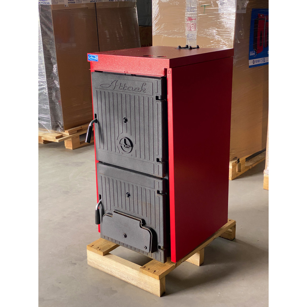 Твердопаливний чавунний котел ATTACK FS Solid Fire 5 секції (потужність 26кВт) 2884638237-01