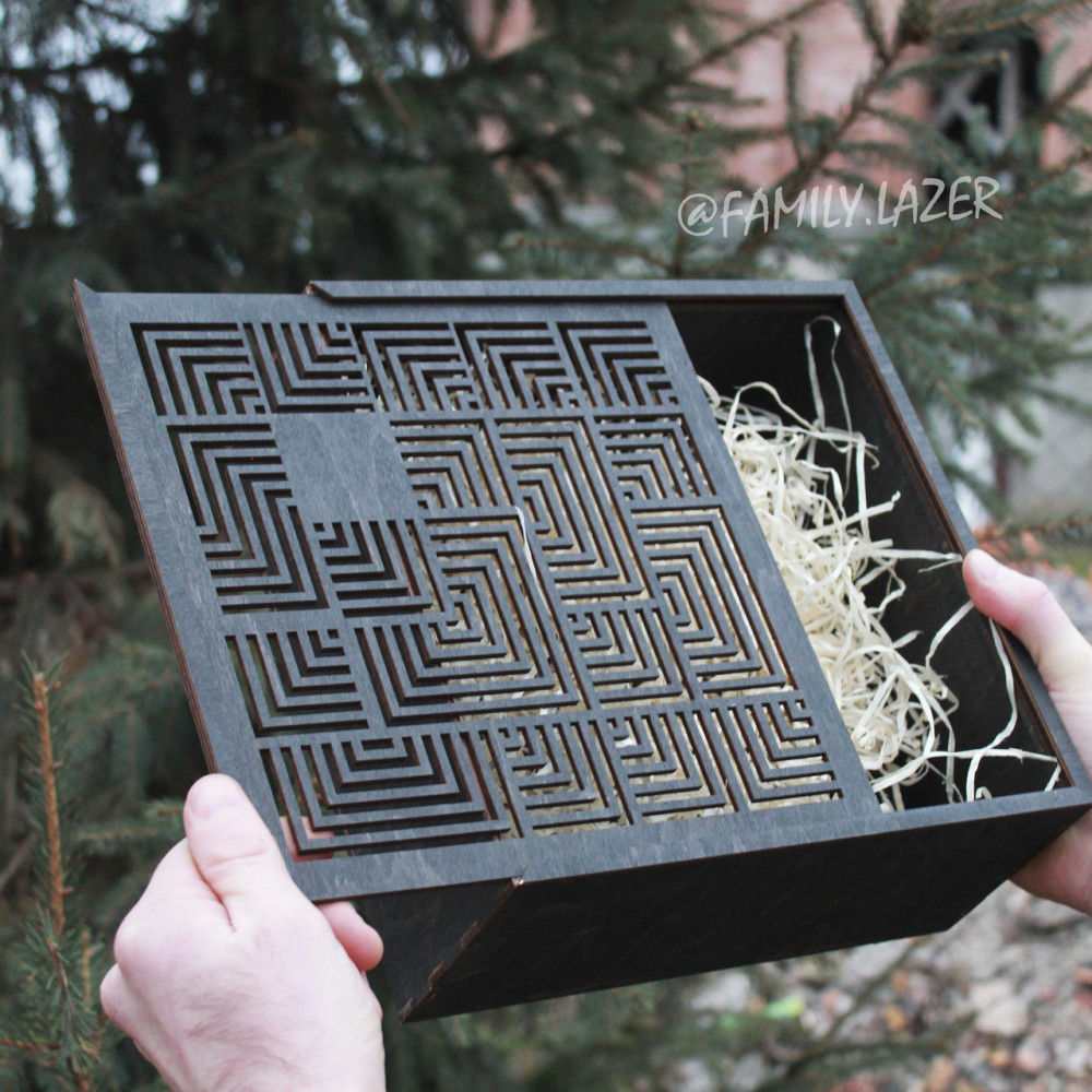 Дерев'яна подарункова коробка, Коробка для подарунків 05 2425823564