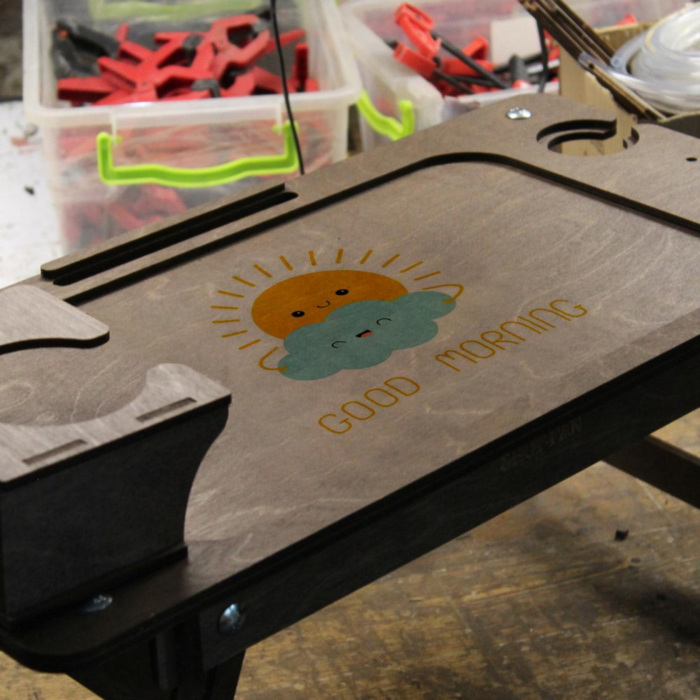 Столик-поднос с УФ-печаткой для завтраков, Столик для ТВ, Столик для ПК, Столик для ноутбука SP00712