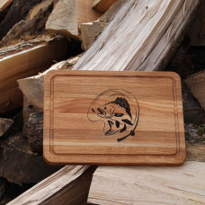 Кухонна дошка з гравіруванням - Рибалка