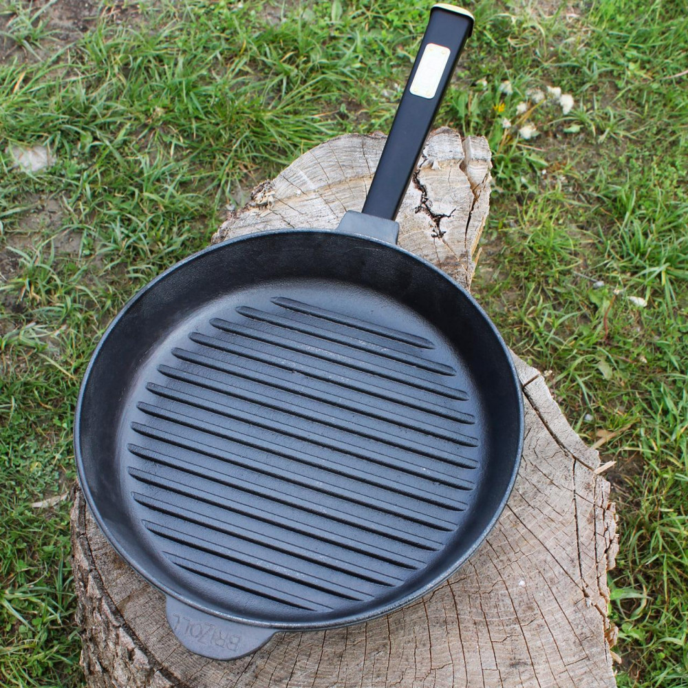 Чавунна сковорода гриль 28 см 2425825730