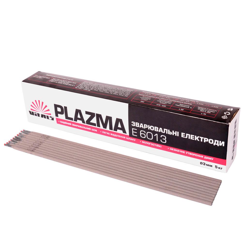 Електроди зварювальні Vitals Plazma E6013, d 3 мм, 5 кг 000133893