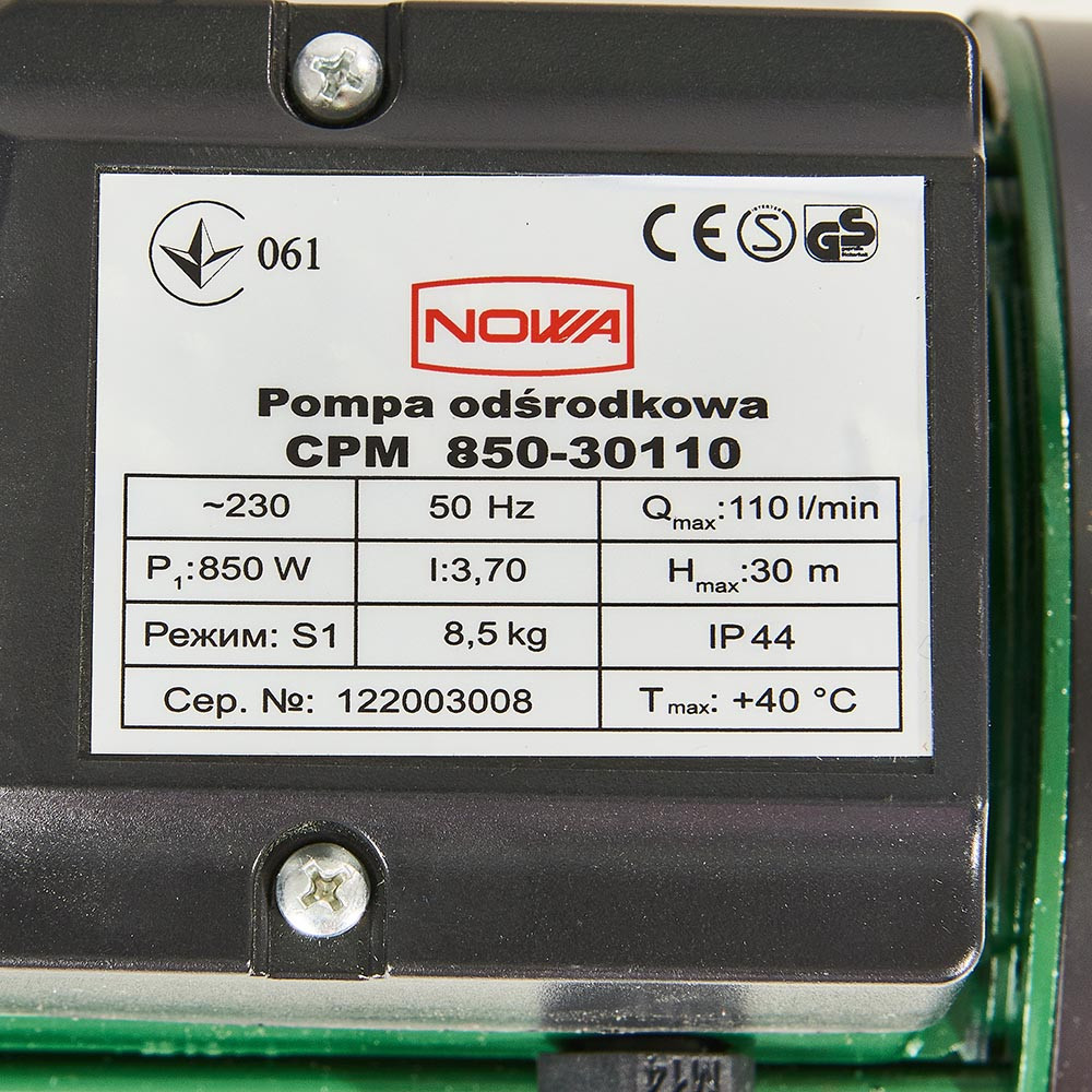 Насос відцентровий NOWA CPM 850-30110 000148881
