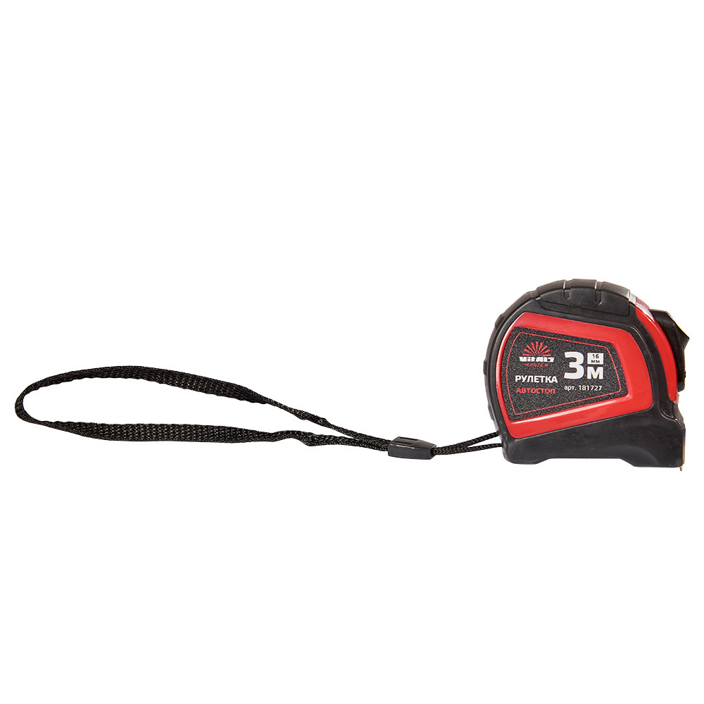Рулетка 3 м × 16 мм автостоп Vitals Master 000181727