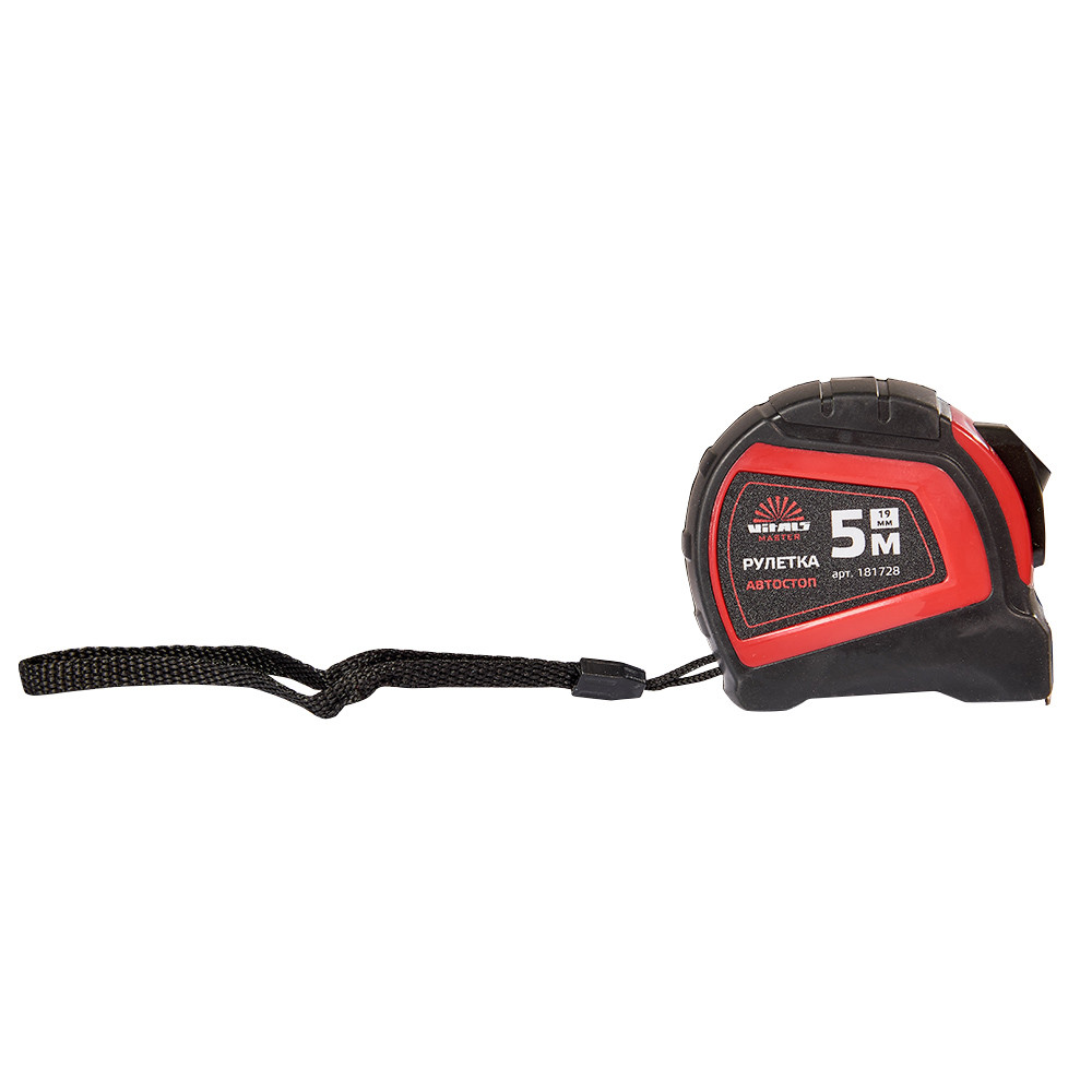Рулетка 5 м × 19 мм автостоп Vitals Master 000181728