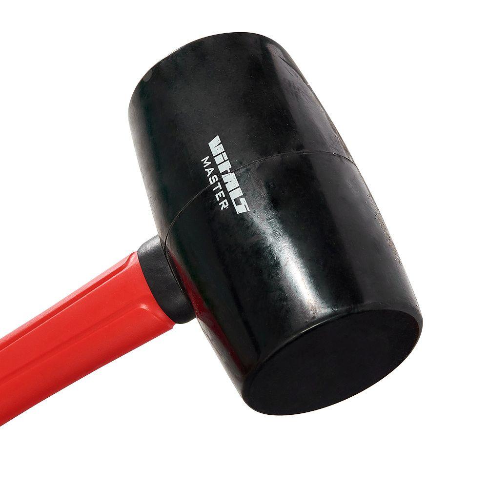 Киянка гумова 900 г чорна, фіберглас Vitals Master 000181819
