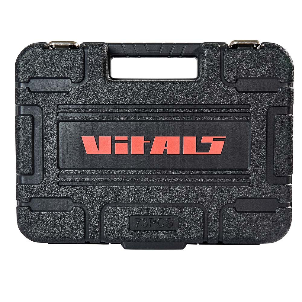 Набір головок торцевих 1/4″ та 1/2″ 73 предмети Vitals Master 000186166