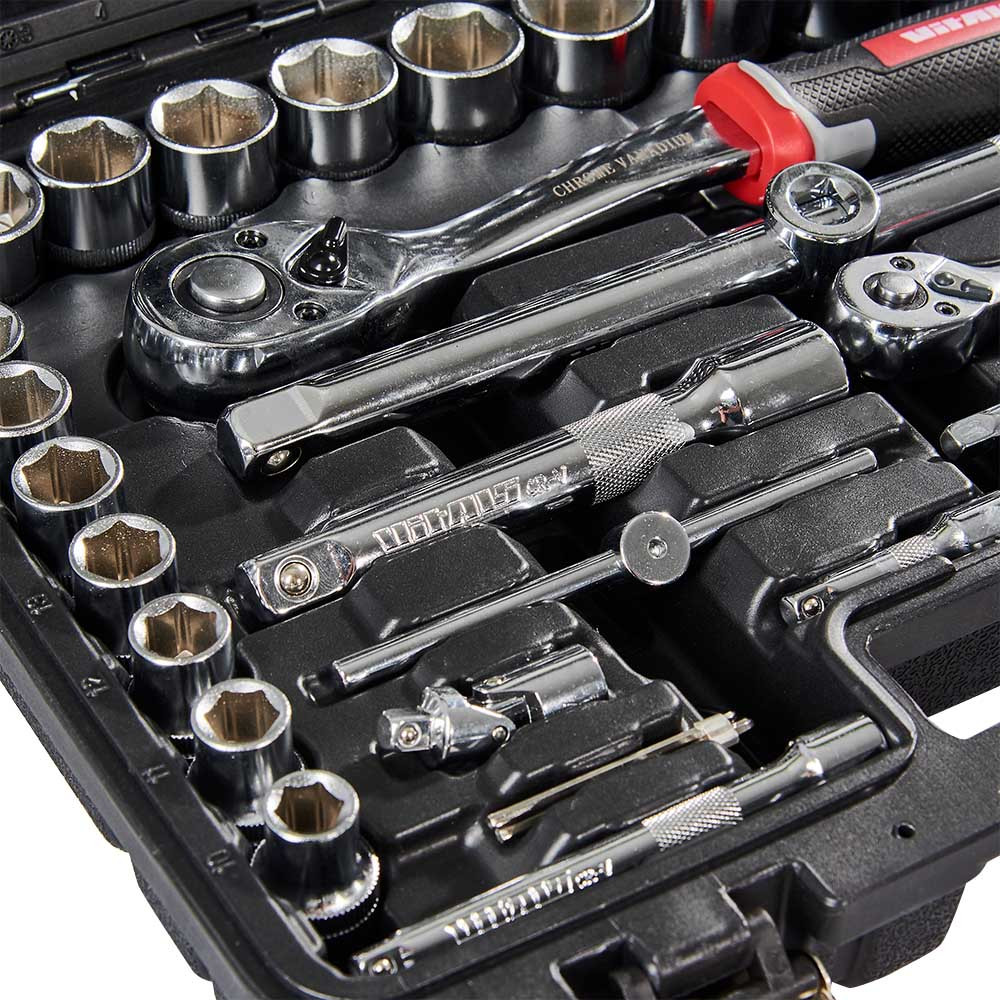 Набір головок торцевих 1/4″ та 1/2″ 94 предмети Vitals Master 000186168