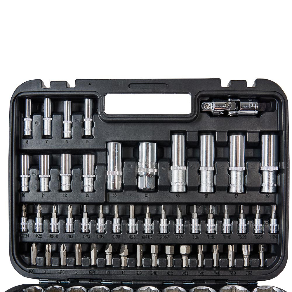 Набір головок торцевих 1/4″ та 1/2″ 94 предмети Vitals Master 000186168