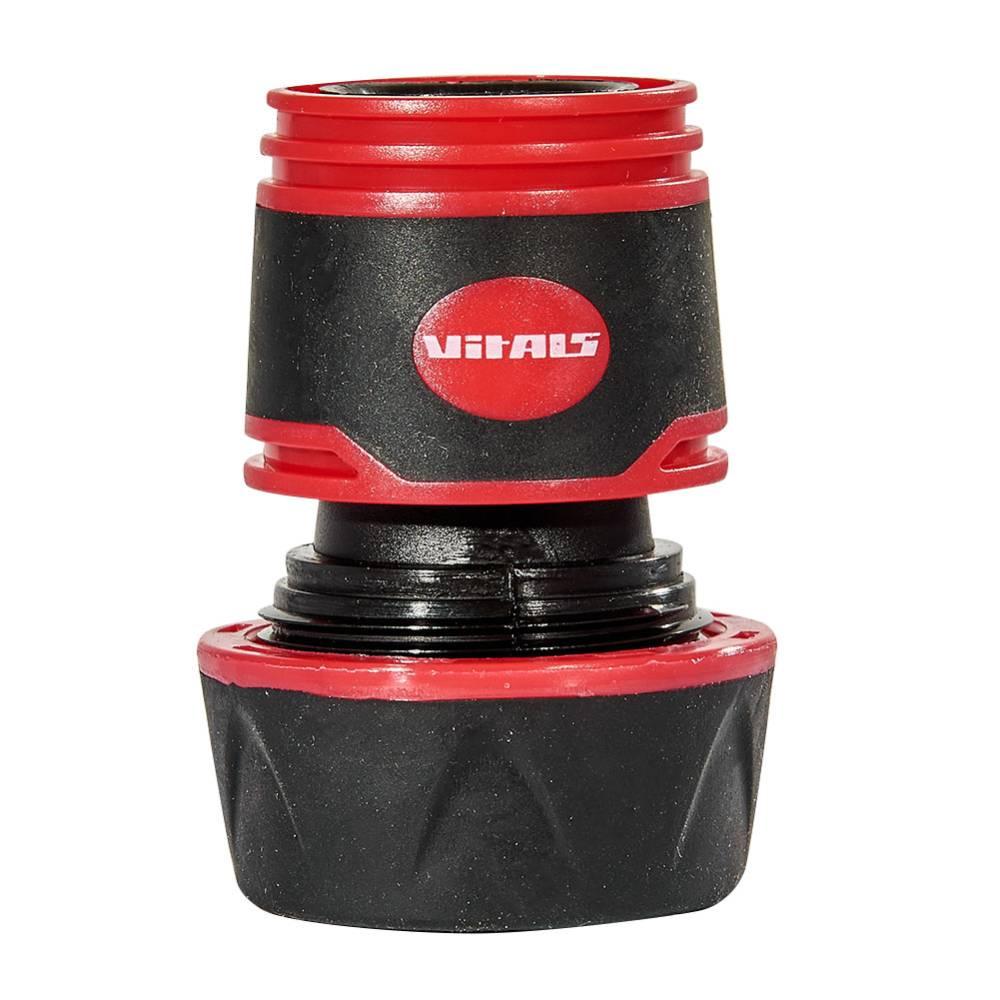 Конектор з аквастопом 1/2" для шланга 3/4" Vitals Master 000191539