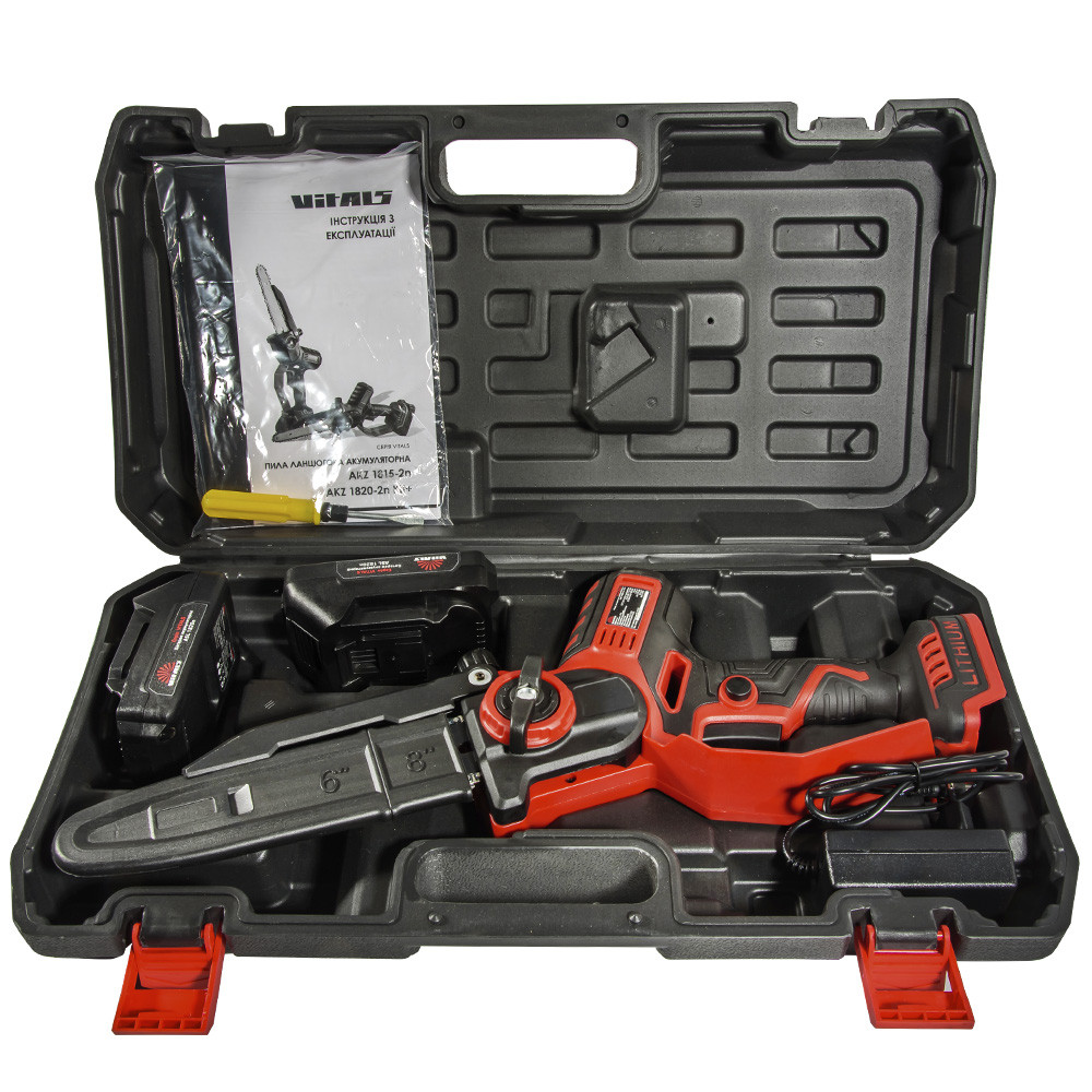 Пила ланцюгова акумуляторна Vitals AKZ 1820-2n Kit+ 000223817