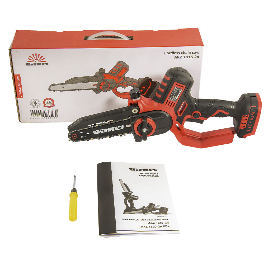 Пила ланцюгова акумуляторна Vitals AKZ 1815-2n 000223818
