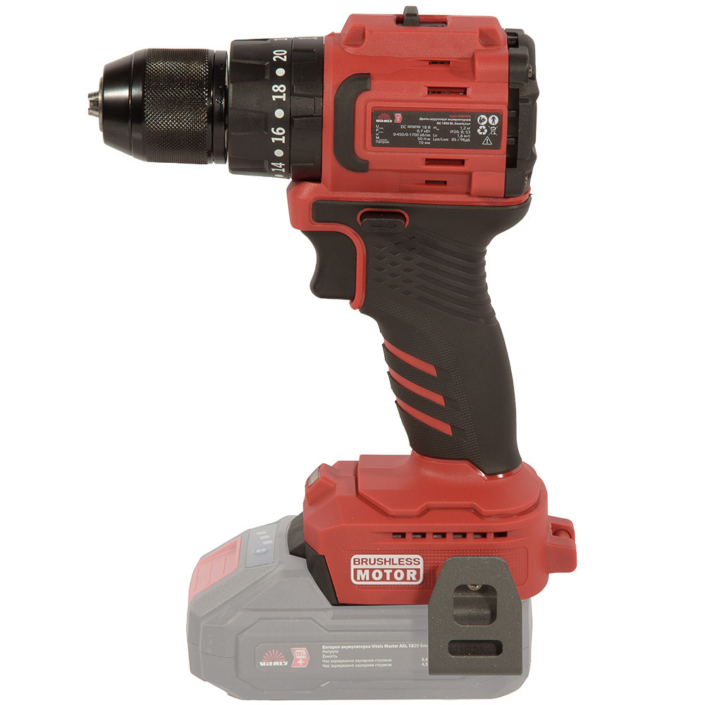 Дриль-шурупокрут акумуляторний Vitals Master AU 1850 BL SmartLine+ 000243510