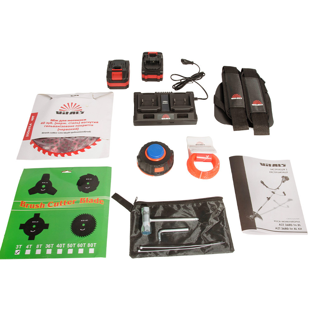 Коса акумуляторна Vitals Master AZT 3680-1n BL Kit 000243562