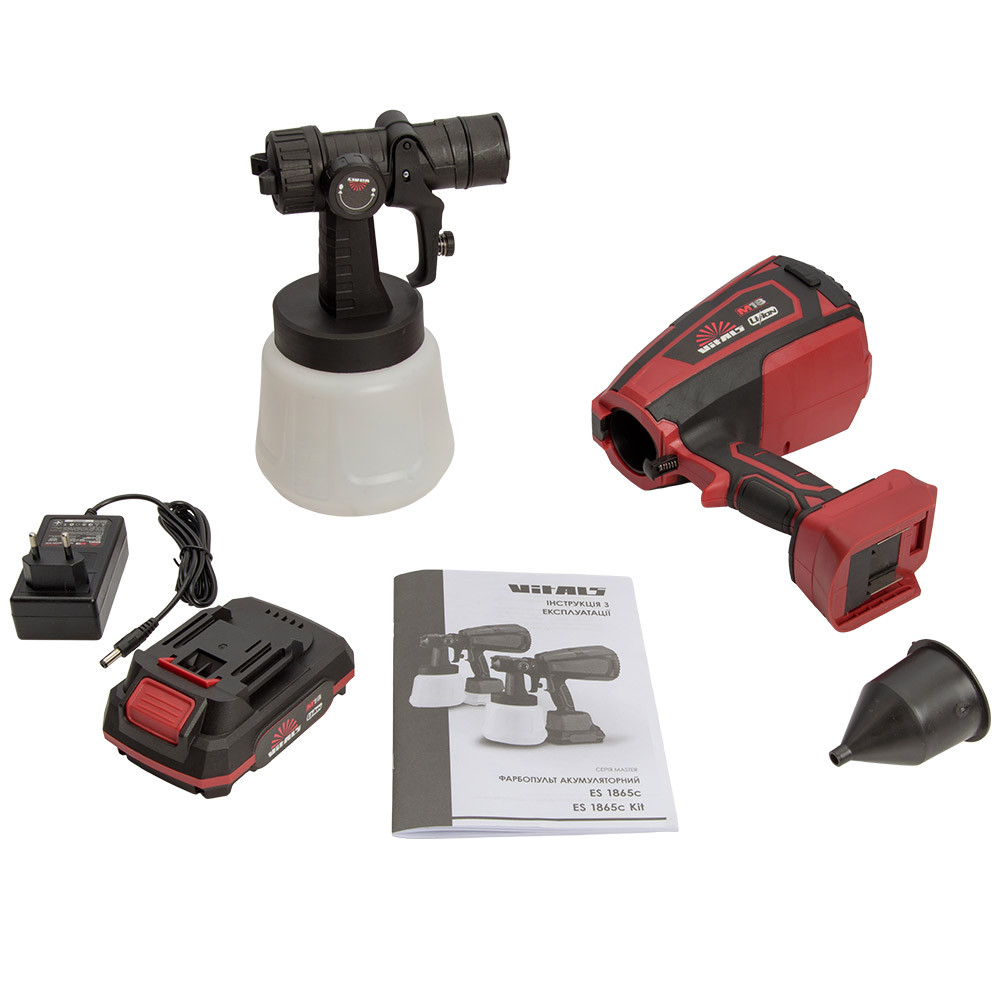 Фарбопульт акумуляторний Vitals Master ES 1865с kit 000243608
