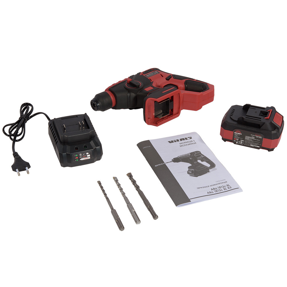 Перфоратор акумуляторний Vitals Master ARa 1812c BL Kit 000243622