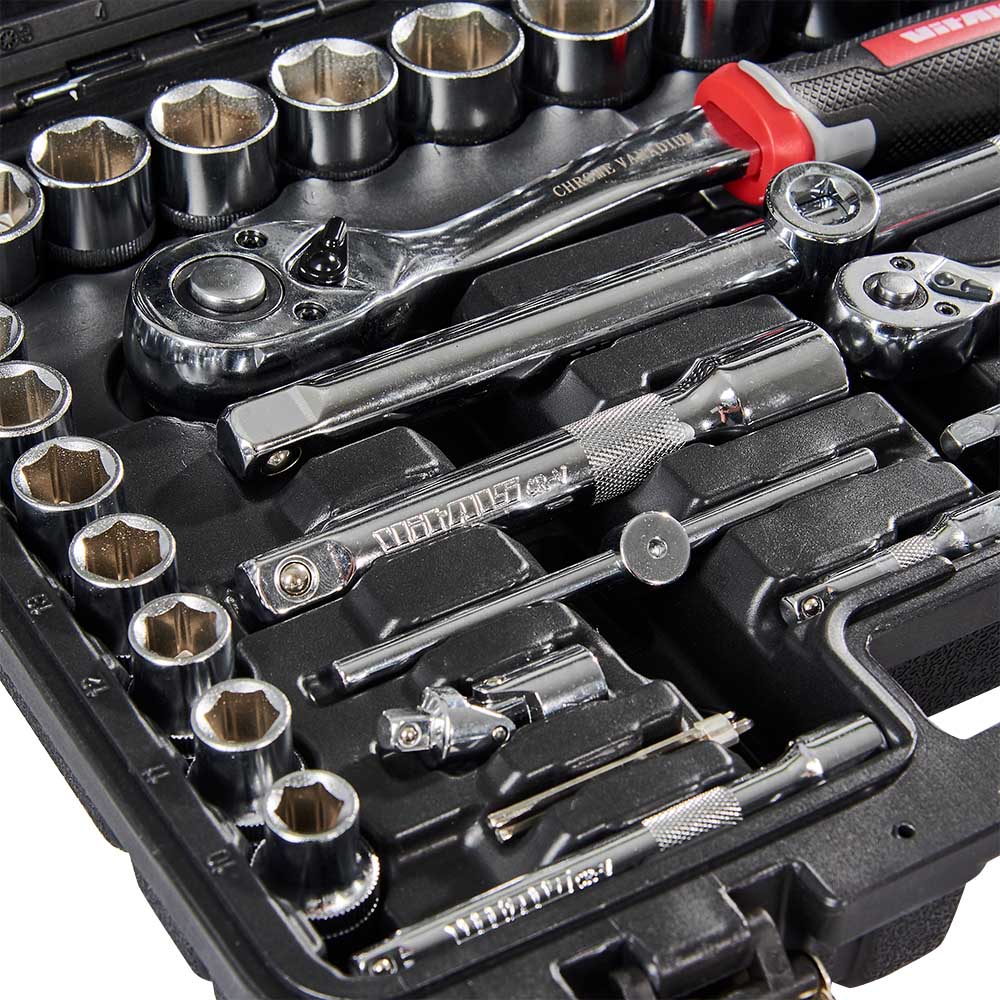 Набір головок торцевих 1/4″ та 1/2″ 94 предмети Vitals Master 000186168