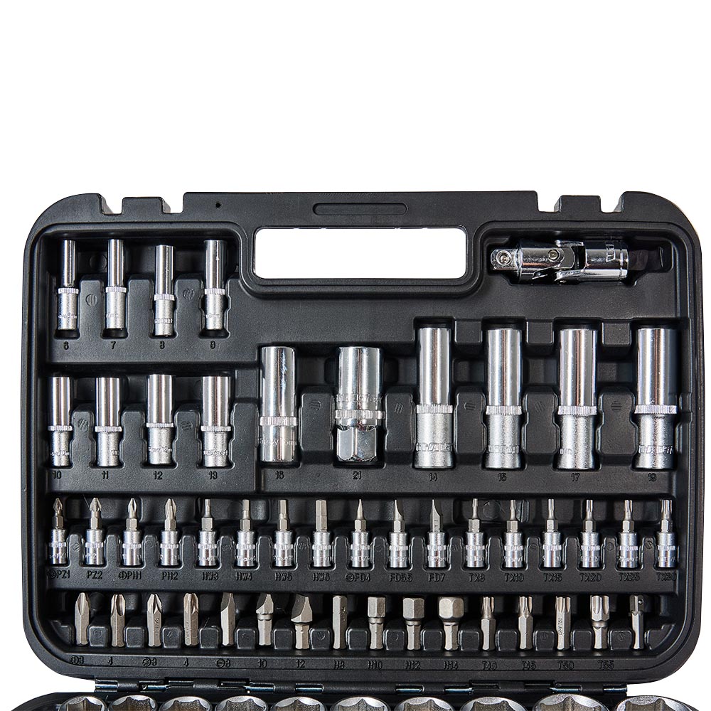 Набір головок торцевих 1/4″ та 1/2″ 94 предмети Vitals Master 000186168