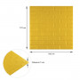 3D панель самоклеющаяся 700x770x5мм кирпич Желтый (010-5) SW-00000146 SW-00000146