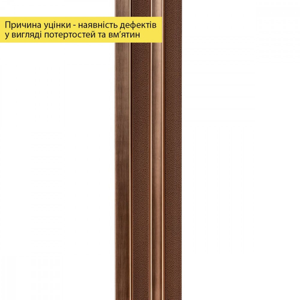 Рейка декоративная PS 2900х117х20мм Под коричневую кожу с бронзой SW-00002147- SW-00002147