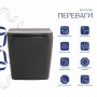 Унітаз підвісний Tern Ultra Quiet 490×365×325 мм, Anthracite, з сидінням Slim Duroplast / Soft-close / Quick Release QT17332303ASAN Qtap SD00054288