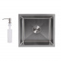 Мийка для кухні інтегрована під стільницю Lidz Handmade H4843 Brushed Steel 3,0/1,0 мм LDH4843BRU49441 SD00055565