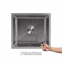 Мийка для кухні інтегрована під стільницю Lidz Handmade H4843 Brushed Steel 3,0/1,0 мм LDH4843BRU49441 SD00055565