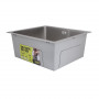 Мийка для кухні інтегрована під стільницю Lidz Handmade H4843 Brushed Steel 3,0/1,0 мм LDH4843BRU49441 SD00055565