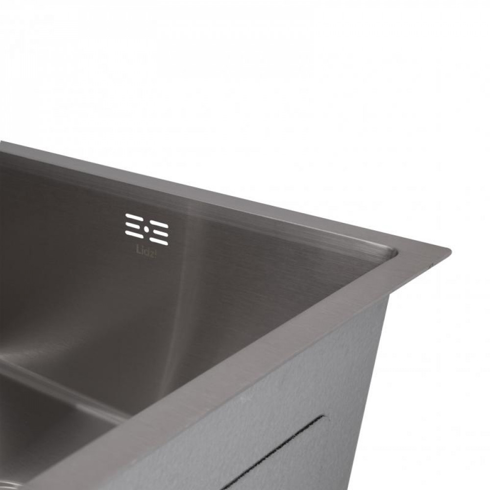 Мийка для кухні інтегрована під стільницю Lidz Handmade H4843 Brushed Steel 3,0/1,0 мм LDH4843BRU49441 SD00055565