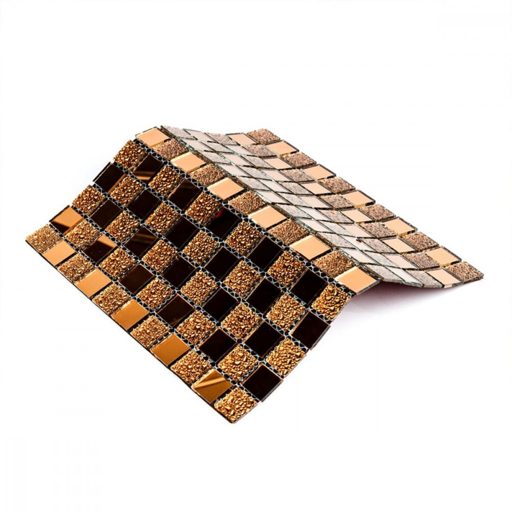 Мозаика из декоративного стекла 298х298х4,5мм Оранж SW-00002360 SW-00002360