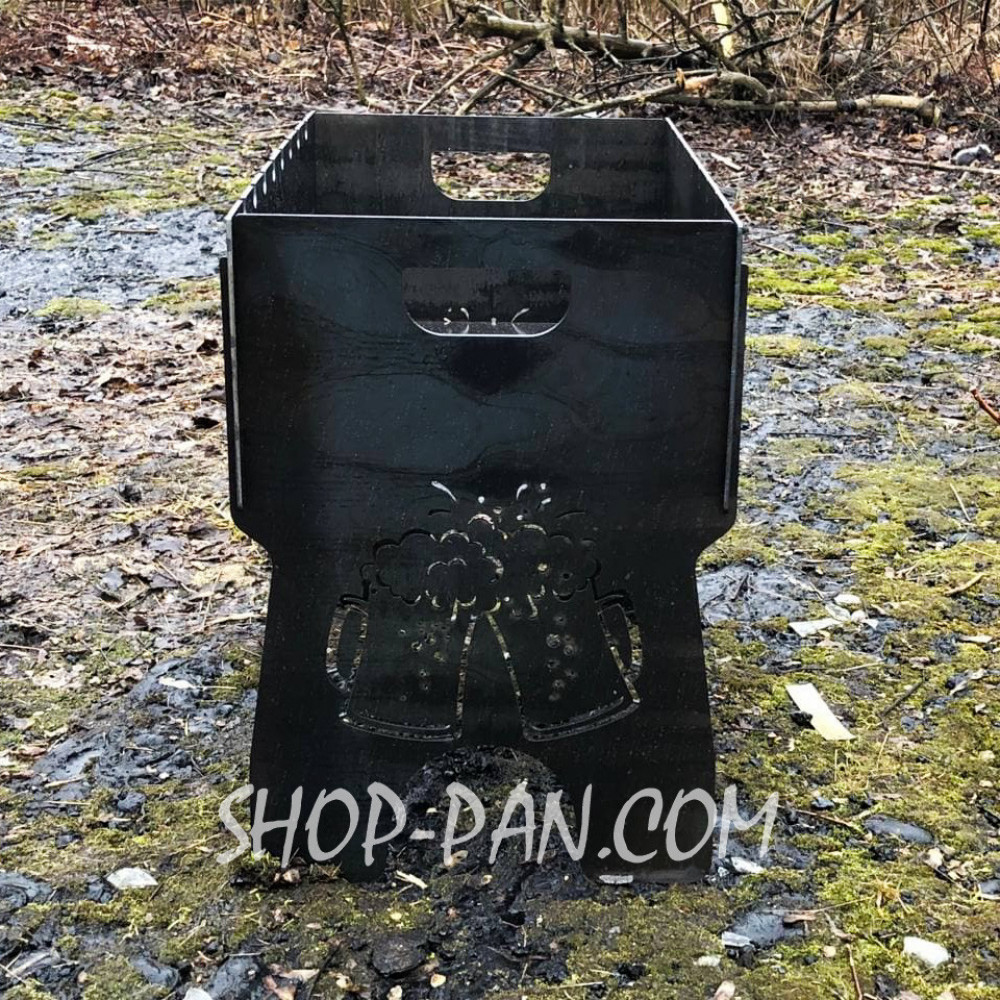 Мангал розбірний з індивідуальним гравіюванням - на подарунок SP00201