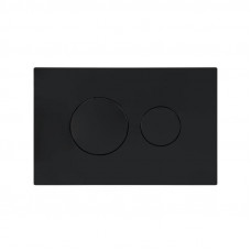 Клавіша змиву Qtap Standard 152x236x28 мм, Matt Black, кругла QTSTD164BLM49470