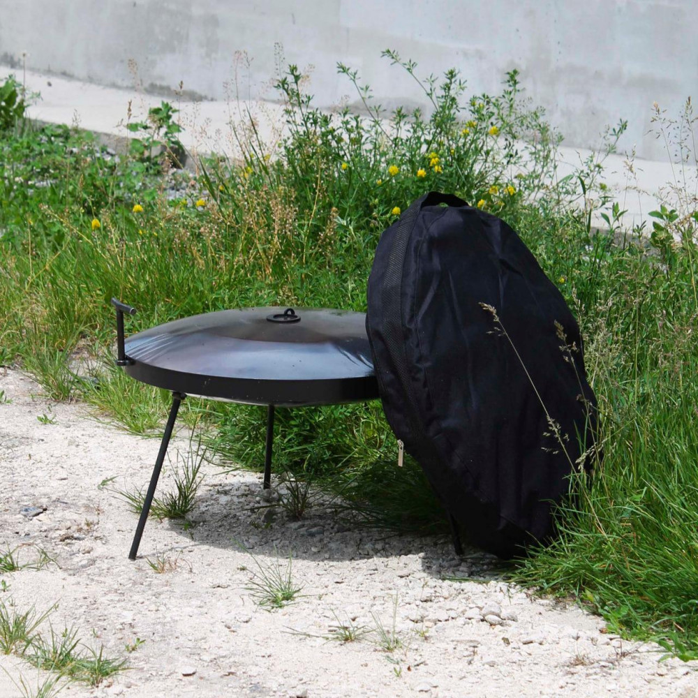 Сковорода маленька з кришкою та чохлом із диска борони туристична 2425819314