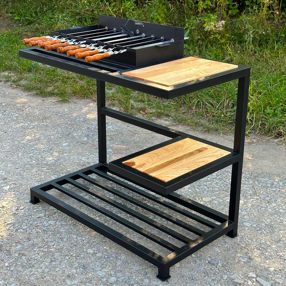 Автомангал Loft с АКБ на 8 шампуров с крышкой + аксессуары 2604071315