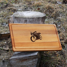 Кухонна дошка з гравіруванням - Мотоцикл
