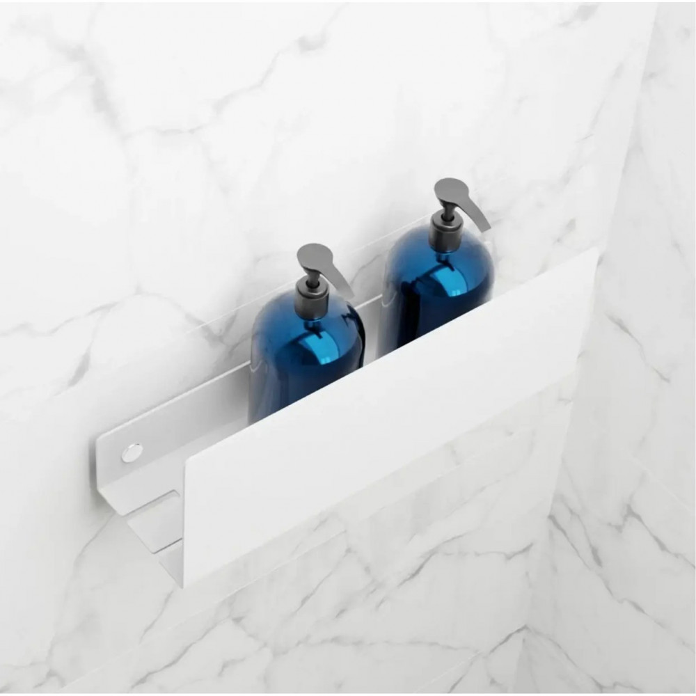 Полиця SHOP-PAN для ванної, душа металева зі сталі з бортом 2828763762