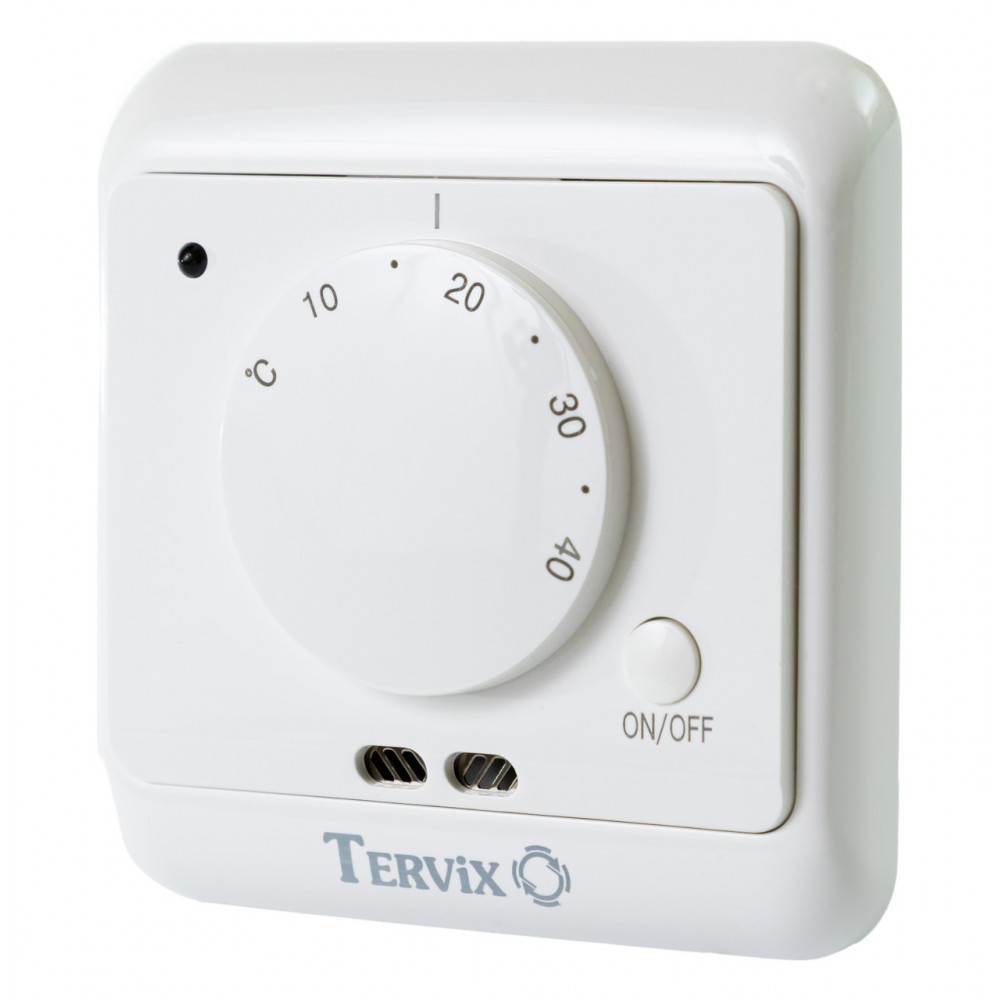 101031 Термостат для водяної / електричної теплої підлоги Tervix Simple 101031