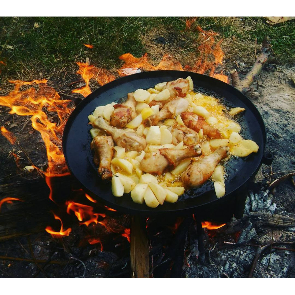 Кемпінгова сковорода з диска з кришкою та чохлом 102