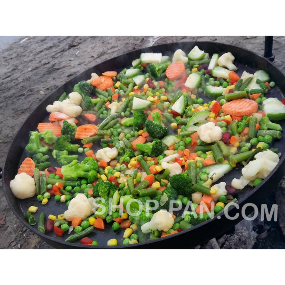 Універсальна сковорода з кришкою для відпочинку на природі 104