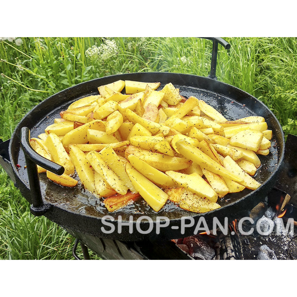 Універсальна сковорода з кришкою для відпочинку на природі 104