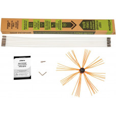 Роторний набір для чищення димоходів Ecodym Турбо-Щітка (1 м x 7 шт)