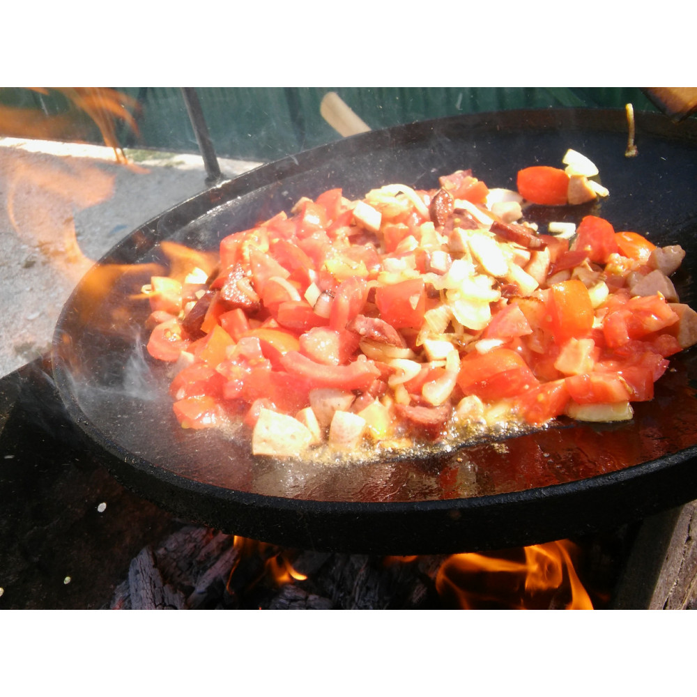 Універсальна сковорода 50 см для пікніка з кришкою та чохлом 107