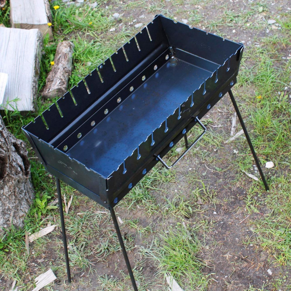 Складаний мангал для шашлику на 6-12 шампурів 109
