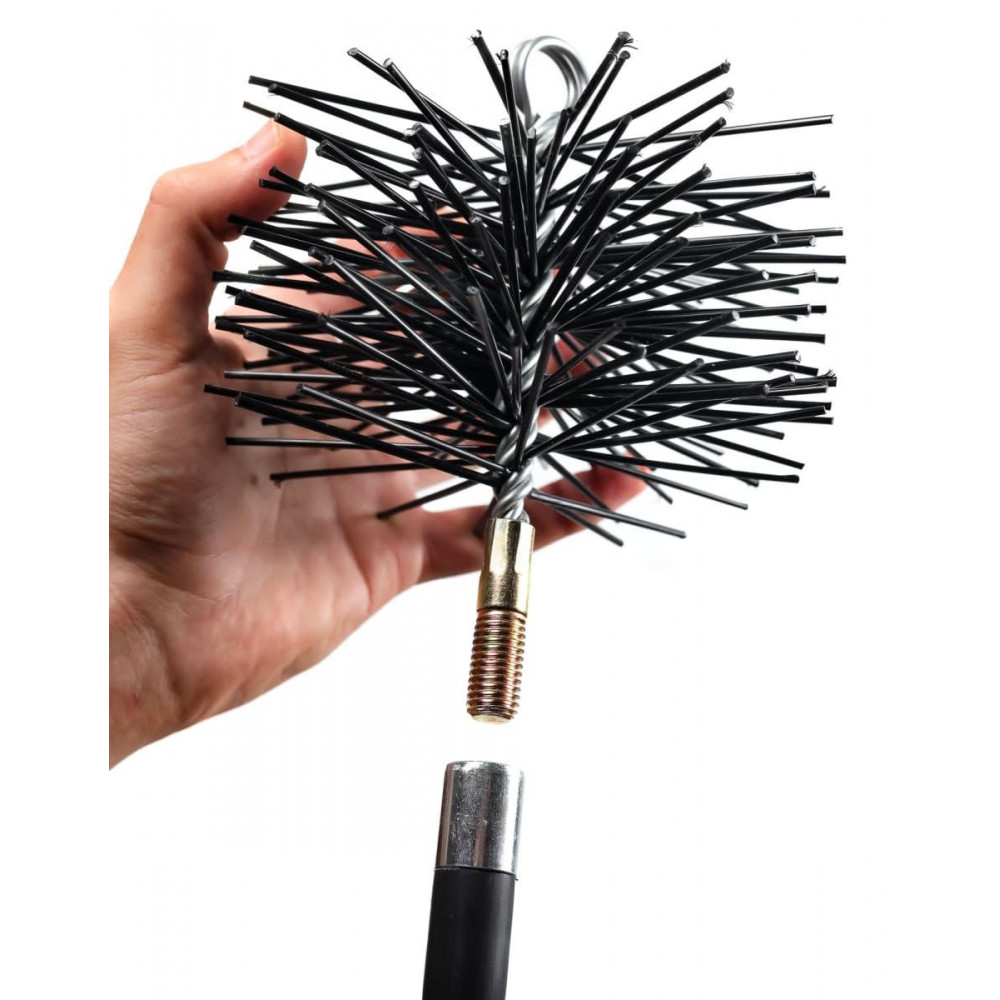 Щітка пластикова для чищення димоходу Ecodym 160 мм 111964