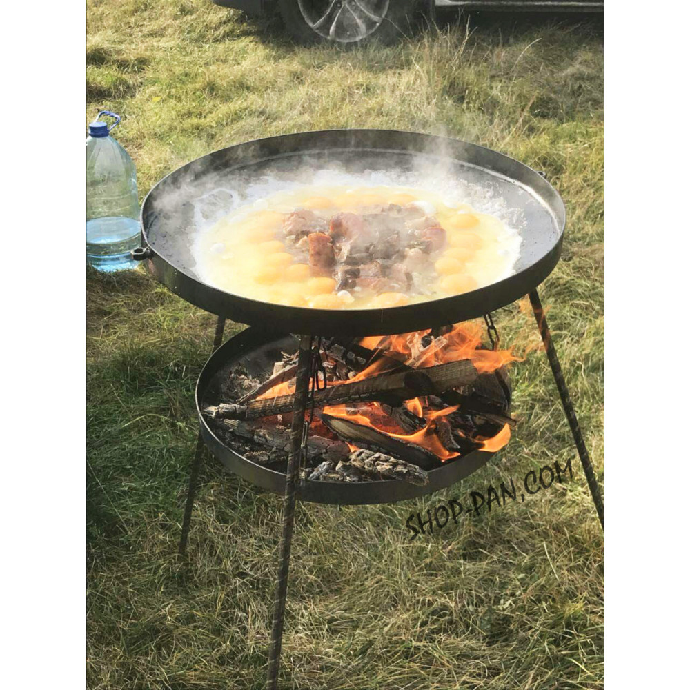 Універсальна сковорода з підставкою для багаття 114