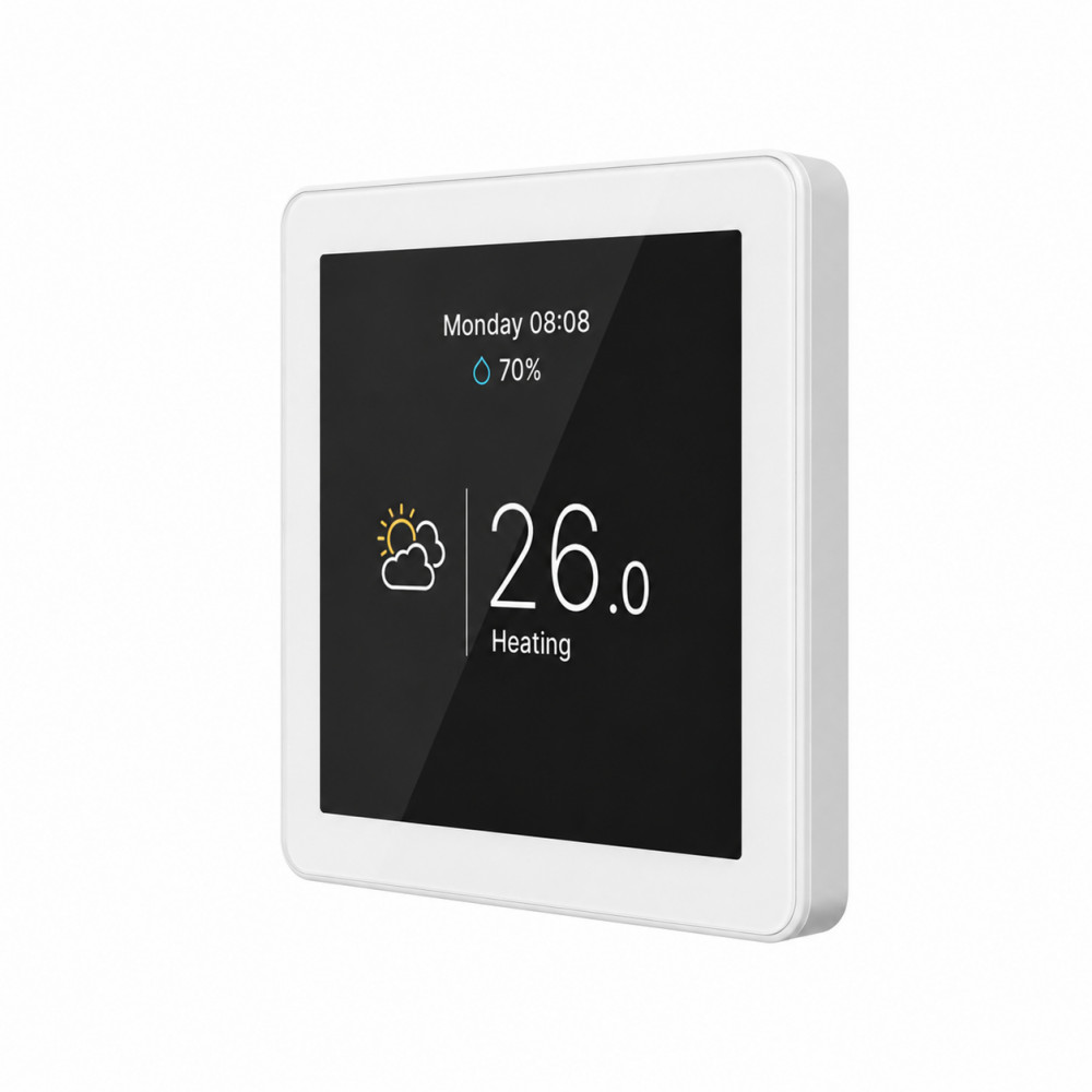 114151 Кімнатний сенсорний термостат з WiFi управлінням Tervix Pro Line WiFi TouchScreen Thermostat (підлога), білий 114151