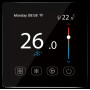 114350 Комнатный сенсорный термостат с WiFi управлением Tervix Pro Line WiFi TouchScren Thermostat (котел), черный 114350