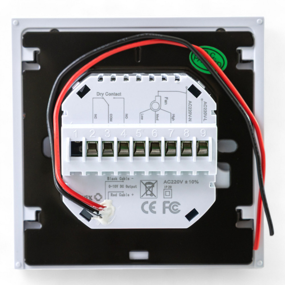 114541 Термостат для фанкойлу з WiFi управлінням Tervix WiFi Fancoil Thermostat (на 2 труби) 0-10В 114541