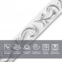 Молдинг 4950х20х7 мм Белый с серебром SW-00002679 SW-00002679
