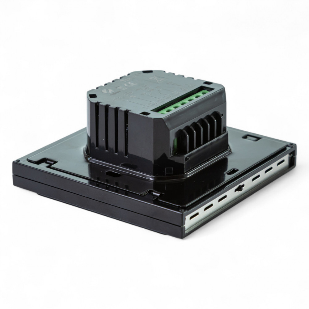 117140 Термостат з ZigBee управлінням Tervix Pro Line для водяної/електричної теплої підлоги, чорний 117140